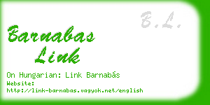 barnabas link business card